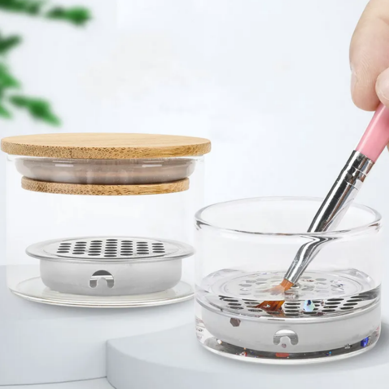 Crystal Nail Liquid Cleaning Brush Cup
